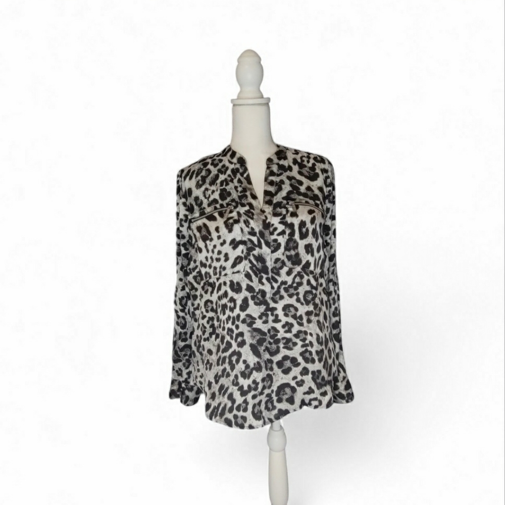 Michael Kors Leopard Print Blouse